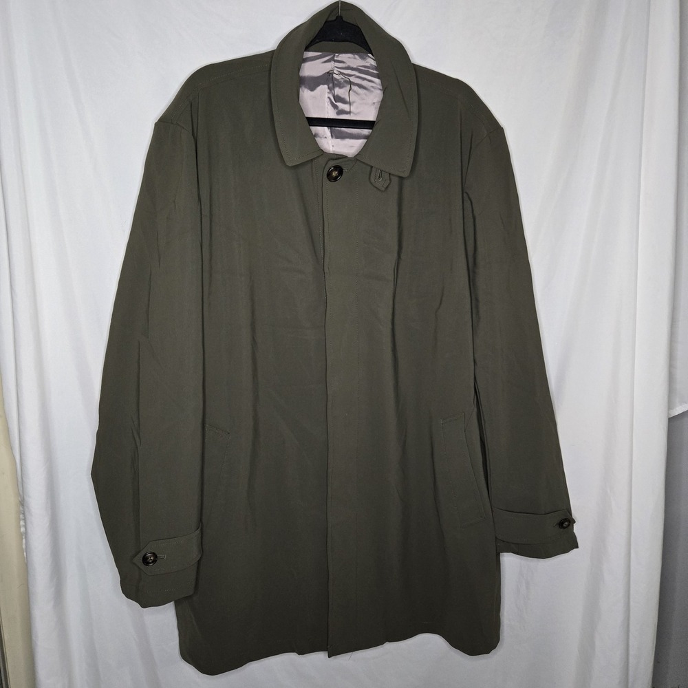 Nordstrom 3 In‎ 1 Trench And Puffer Coat Green XXL Capsule Wardrobe Versatile - Picture 3 of 16